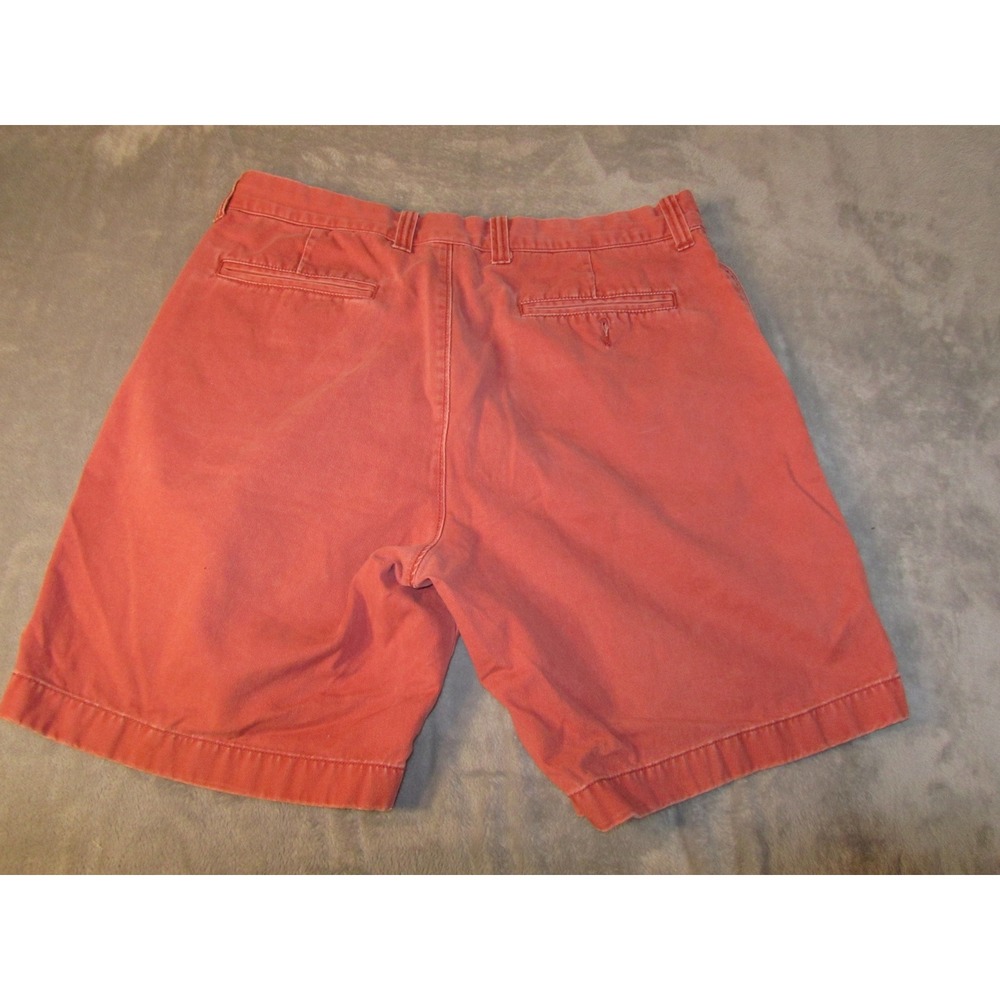 J. Crew Mens 35 Red Cotton Chino Shorts Classic Fit 9 Inch Inseam Casual Summer - Picture 2 of 6